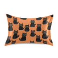 thumbnail image 1 of Cool Black Cat Pattern Pillowcase Standard Size 20''x26'' Satin Double-Sided Print Soft Wrinkle Resistant, 1 of 9