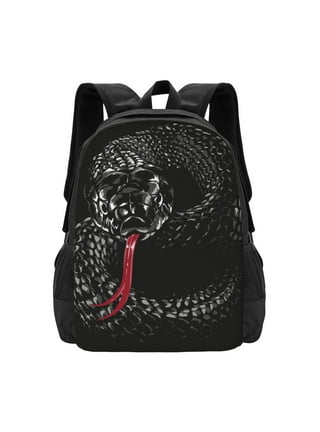 Snakeskin Backpack For Kids and Adults / Snake Laptop Backpack / on sale Snake Travel Backpack / Snake Rucksack / Best Custom Printed Backpack