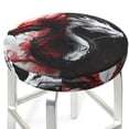 thumbnail image 1 of Cool Black and White Dragon Round Bar Stool Seat Covers, Elastic Round Chair Cover Stool Seat Slipcover Bar Stool Cushions Round Pad for 12-14 inch, 1 of 5