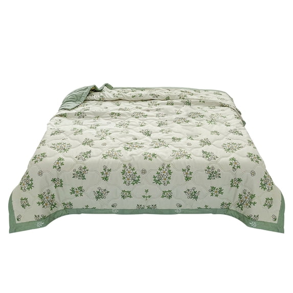 Cool Blanket for Sleeping,Hwkond Summer Quilt Washed Cotton Summer Cool Quilt Conditioning Printed Summer Quilt Student Dormitory Quilt Core Activity Gift Quilt,150x200cm