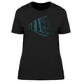 thumbnail image 1 of Cool Blue Aquarium Fish Doodle T-Shirt Women -Image by Shutterstock, Female Medium, 1 of 2