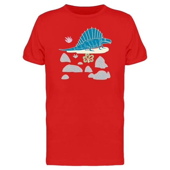 Cool Blue Dinosaur Doodle Tee Men's -Image by Shutterstock
