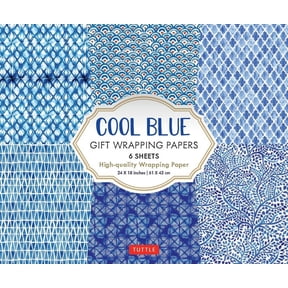 Cool Blue Gift Wrapping Papers - 6 Sheets: 24 X 18 Inch (61 X 45 CM) Wrapping Paper (Other)