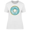 thumbnail image 1 of Cool Blue Glaze Donut Doodle T-Shirt Women -Image by Shutterstock, Female Small, 1 of 2