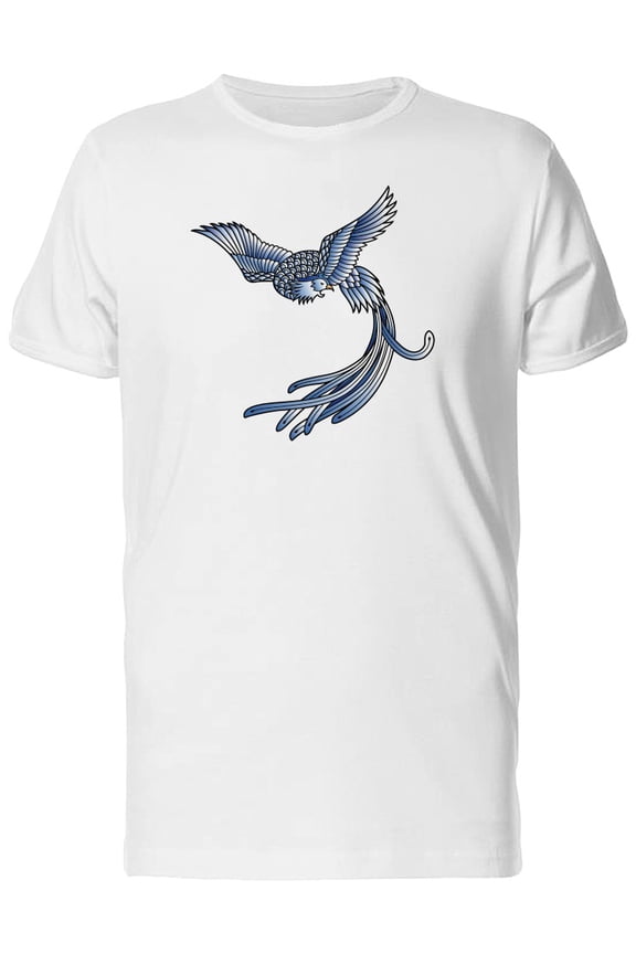 Cool Blue Oriental Phoenix Tee Men's -Image by Shutterstock