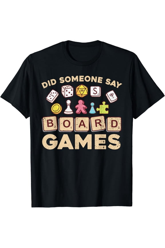 Cool Board Games For Men Women Game Nerd Gamer Chess Lovers T-Shirt
