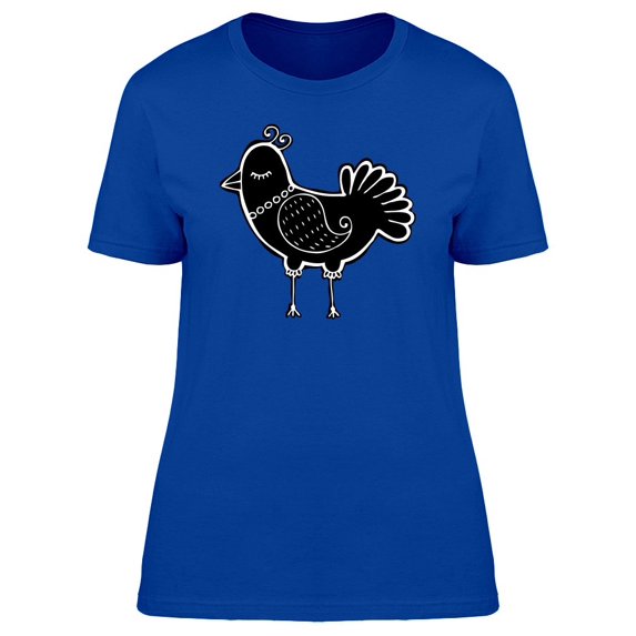 Cool Boho Bird Doodle Tee Women's -Image by Shutterstock