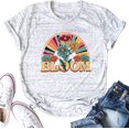 thumbnail image 1 of ALLTB Bloom Flowers Shirt for Women Vintage Plant Lover T-Shirt Cute Boho Tshirt Wildflower Gift Tee Tops White 2X, 1 of 6