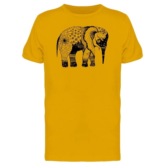 Cool Boho Elephant Sketch Tee Men's -Image by Shutterstock