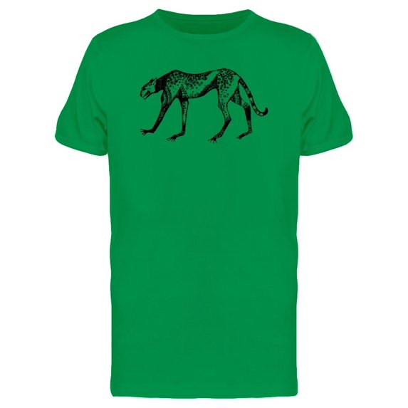 Cool Boho Ethnic Cheetah Sketch Tee Men's -Image by Shutterstock