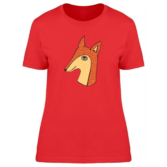 Cool Boho  Fox Doodle T-Shirt Women -Image by Shutterstock, Female Medium