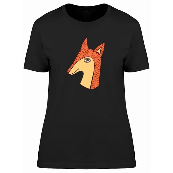 Cool Boho Fox Doodle Tee Women's -Image by Shutterstock