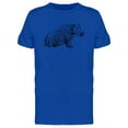 thumbnail image 1 of Cool Boho Hippo Sketch T-Shirt Men -Image by Shutterstock, Male Medium, 1 of 2