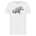 thumbnail image 1 of Cool Boho Hippo Sketch T-Shirt Men -Image by Shutterstock, Male x-Large, 1 of 2
