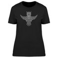 thumbnail image 1 of Cool Boho Owl Doodle Sketch T-Shirt Women -Image by Shutterstock, Female Large, 1 of 2