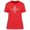 thumbnail image 1 of Cool Boho Owl Doodle Sketch T-Shirt Women -Image by Shutterstock, Female Medium, 1 of 2