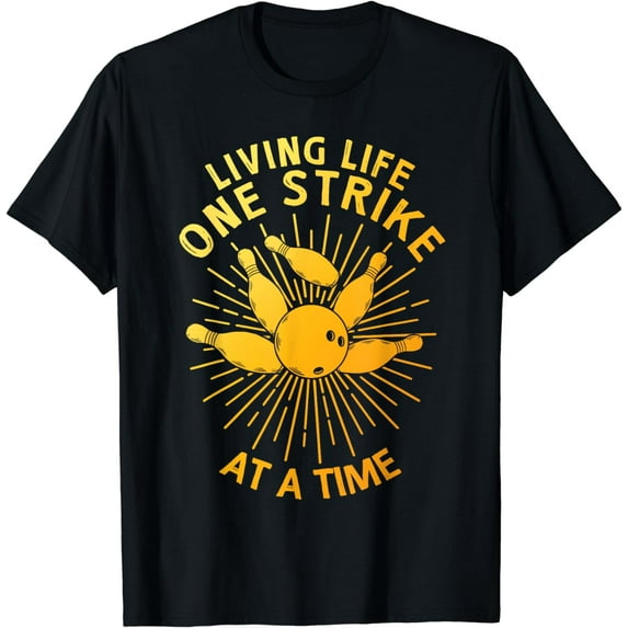 Cool Bowling Art For Men Women Kids Strike Team Gag Bowler T-Shirt