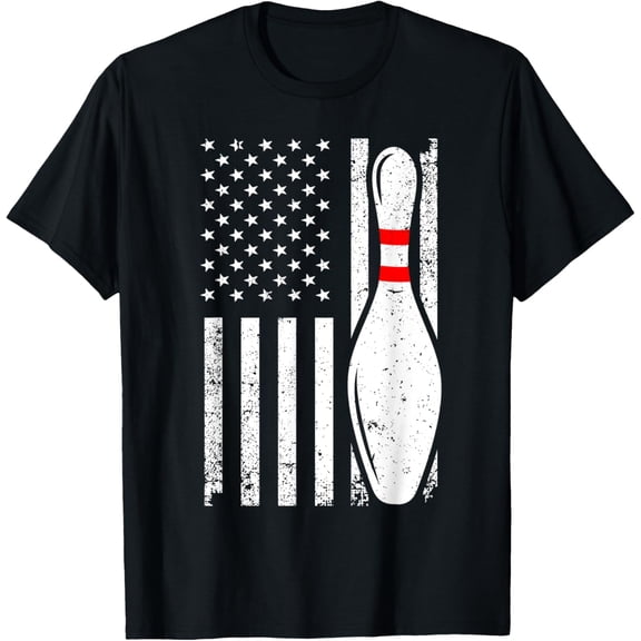 Cool Bowling Design For Men Women Bowler Bowling Pin Sport T-Shirt