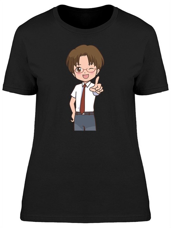 Cool Boy Pose Cartoon T-Shirt Women -Image by Shutterstock, Female Large