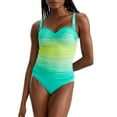 thumbnail image 1 of Cool Breeze Shirred Underwire One-Piece Swimsuit, 1 of 2