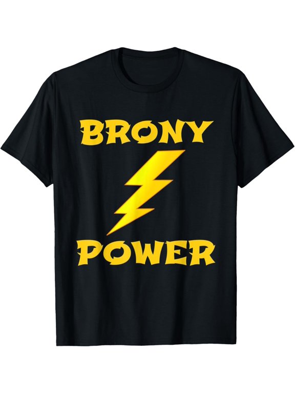 Cool Brony Power Fan Men Gift Everyday Style For Celebrations T-Shirt, Size S-5XL