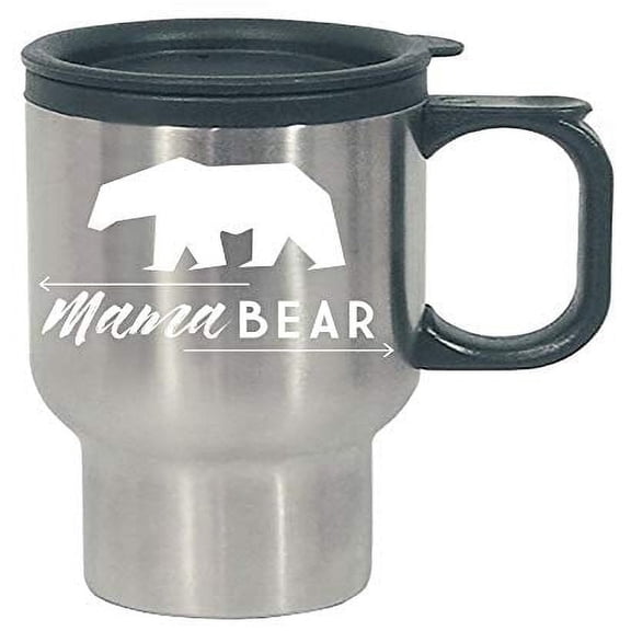 Cool Brown Bear Mama Stainless Steel Travel Mug - Animal Humor Gift