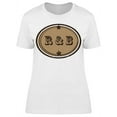 thumbnail image 1 of Cool Brown R And B Logo T-Shirt Women -Image by Shutterstock, Female 3X-Large, 1 of 2