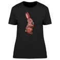 thumbnail image 1 of Cool Brown Watercolor Rabbit T-Shirt Women -Image by Shutterstock, Female 3X-Large, 1 of 2