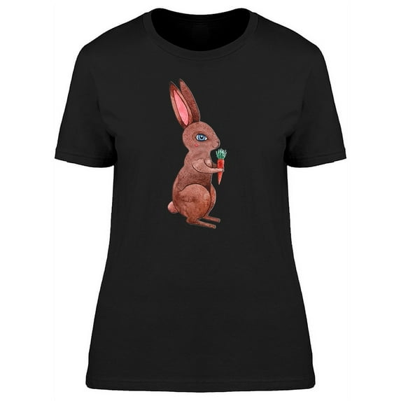 Cool Brown Watercolor Rabbit T-Shirt Women -Image by Shutterstock, Female 3X-Large