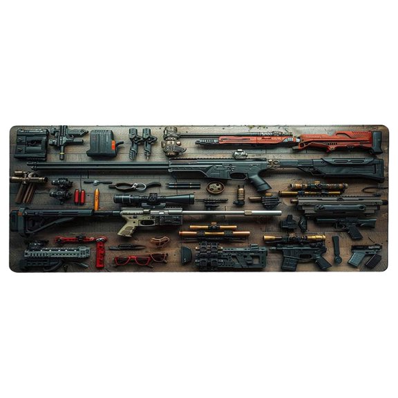 Cool Build Parts Display Large Gaming Pad Stylish Desk Protector with Rubber Size for Laptop & Desktop Use Desk Mat for Keyboard and Mousepad