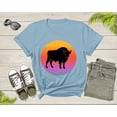 thumbnail image 1 of Cool Bull Cattle Animal Silhouette Farm Animal at Sunset T-Shirt Bull Shirt for Men Women Kids Boys Girls Teens Graphic Animal Gift Tshirt, 1 of 7