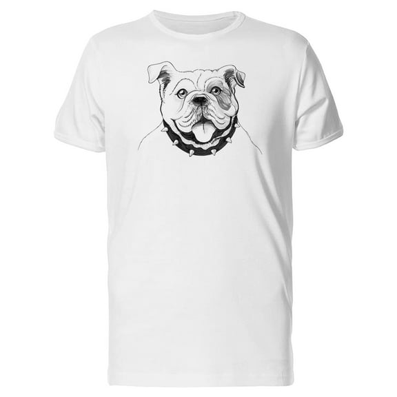 Cool Bulldog Sketch, Dog T-Shirt Men -Image by Shutterstock, Male x-Large