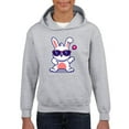 thumbnail image 1 of Cool Bunny W Sunglasses Hoodie Juniors -Image by Shutterstock,  Large, 1 of 4