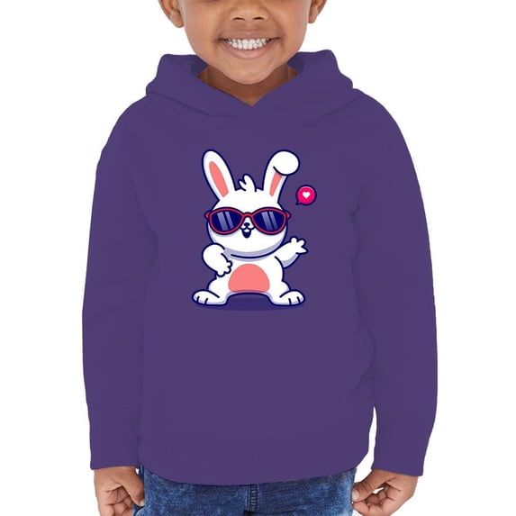 Cool Bunny W Sunglasses Hoodie Toddler -Image by Shutterstock, 2 Toddler