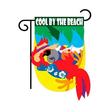 Cool By the Beach Garden Flag Indoor/outdoor 13.5" X 18"