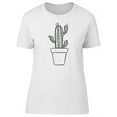 thumbnail image 1 of Cool Cactus, Vintage Sketch T-Shirt Women -Image by Shutterstock, Female Small, 1 of 4