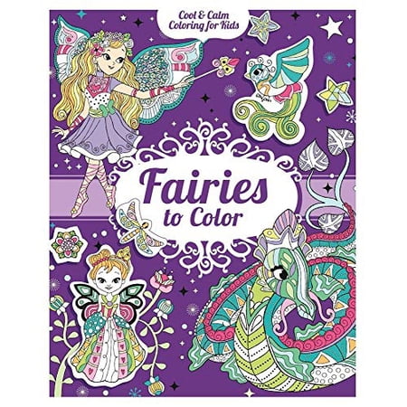 Pre-Owned Fairies to Color: With 190 Stickers (Cool & Calm Coloring for Kids) Paperback