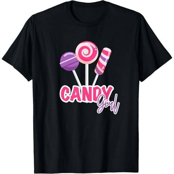 Cool Candy Girl Lollipop Lovers Gift LollipopsT-Shirt