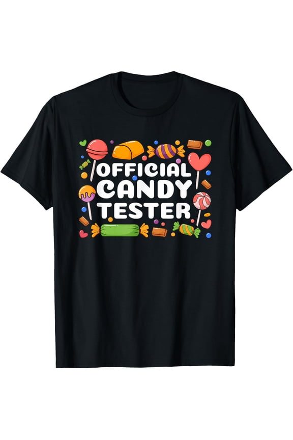 Cool Candy Tester Design For Men Women Kids Candy Lollipop T-Shirt