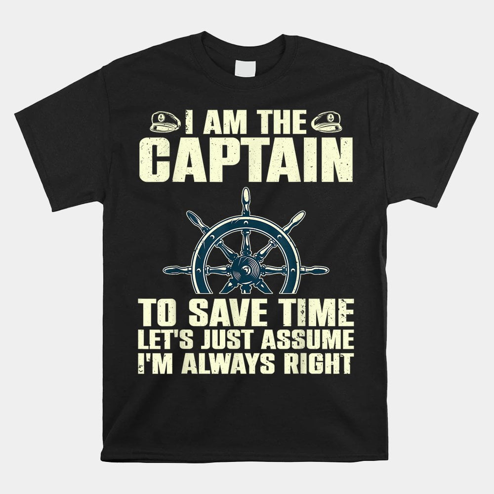 Cool Captain Boat First Mate Ship Boating Shirt