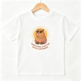 thumbnail image 1 of Cool Capybara Gold Chain Boys Graphic Tees Animal Kids T-Shirt 100% Cotton Short Sleeve Tops Ages 4-13Y, 1 of 5