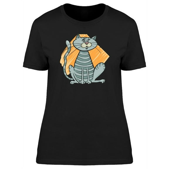 Cool Cartoon Kitten T-Shirt Women -Image by Shutterstock, Female XX-Large