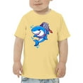 thumbnail image 1 of Cool Cartoon Shark W Jetpack T-Shirt Toddler -Image by Shutterstock,  3 Toddler, 1 of 4