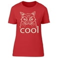 thumbnail image 1 of Cool Cat Glasses Sketch T-Shirt Women -Image by Shutterstock, Female XX-Large, 1 of 2
