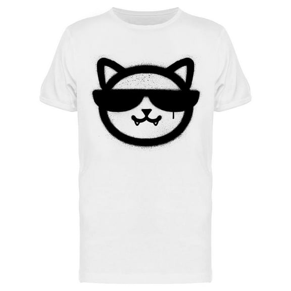 Cool Cat Icon Sprayed T-Shirt Men -Image by Shutterstock, Male Small