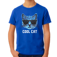 thumbnail image 1 of Cool Cat Shirt - Cool Blue Cat Shirts for Boys - Cat Gifts for Boys - Kids Cat Lover Shirts, 1 of 5
