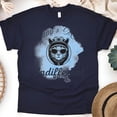 thumbnail image 1 of Cool Cat in Hoodie Today’s Mood Indifferent Funny T-Shirt for Men and Women, Navy, Size L, 1 of 6