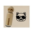 thumbnail image 1 of Cool Cat with Sunglasses and Mustache Rubber Stamp for Scrapbooking Crafting Stamping - Large 1-1/4 Inch, 1 of 7