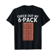 thumbnail image 1 of Cool Check Out My Six Pack Chocolate Funny ABS Gym Style T-Shirt, 1 of 5