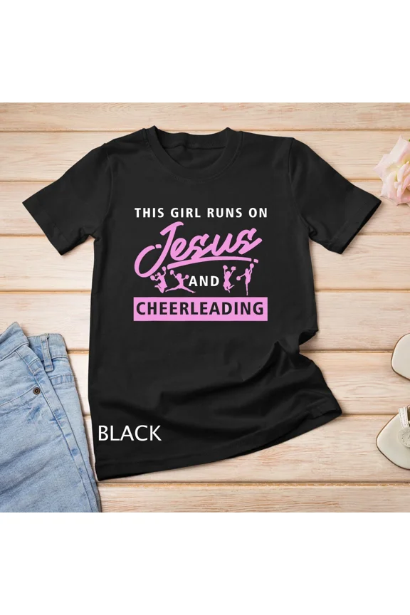 Cool Cheerleader Art Cheerleading Jesus Cheer Team Unisex T-Shirt up to size 5XL